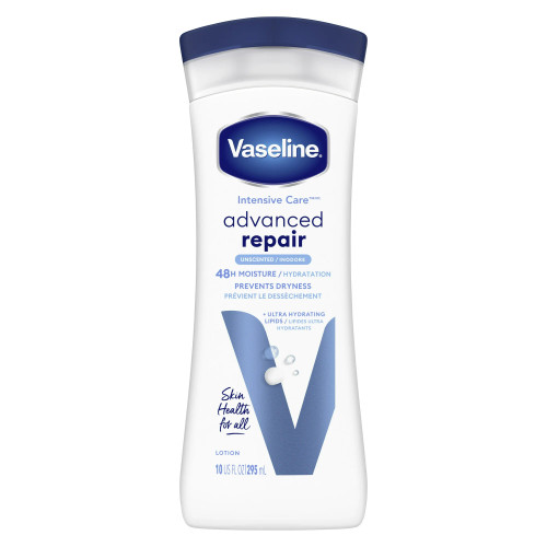 Vaseline Intensive Care Advanced Repair Unscented Body Lotion, 10 Fluid Ounce, 6 Per Case